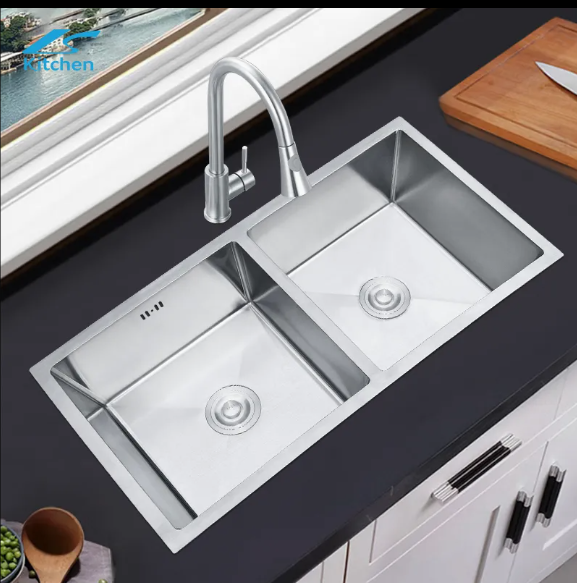 Double Bowl Sink Plain 18x32