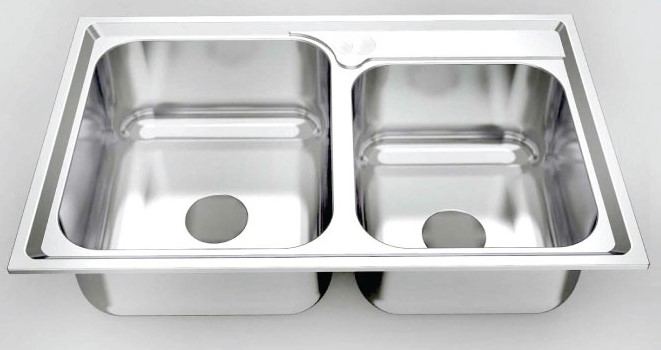 Sink Double Bowl Regular 18x32''