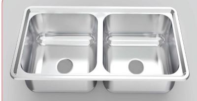 Double Bowl Sink 18x36'' Regular